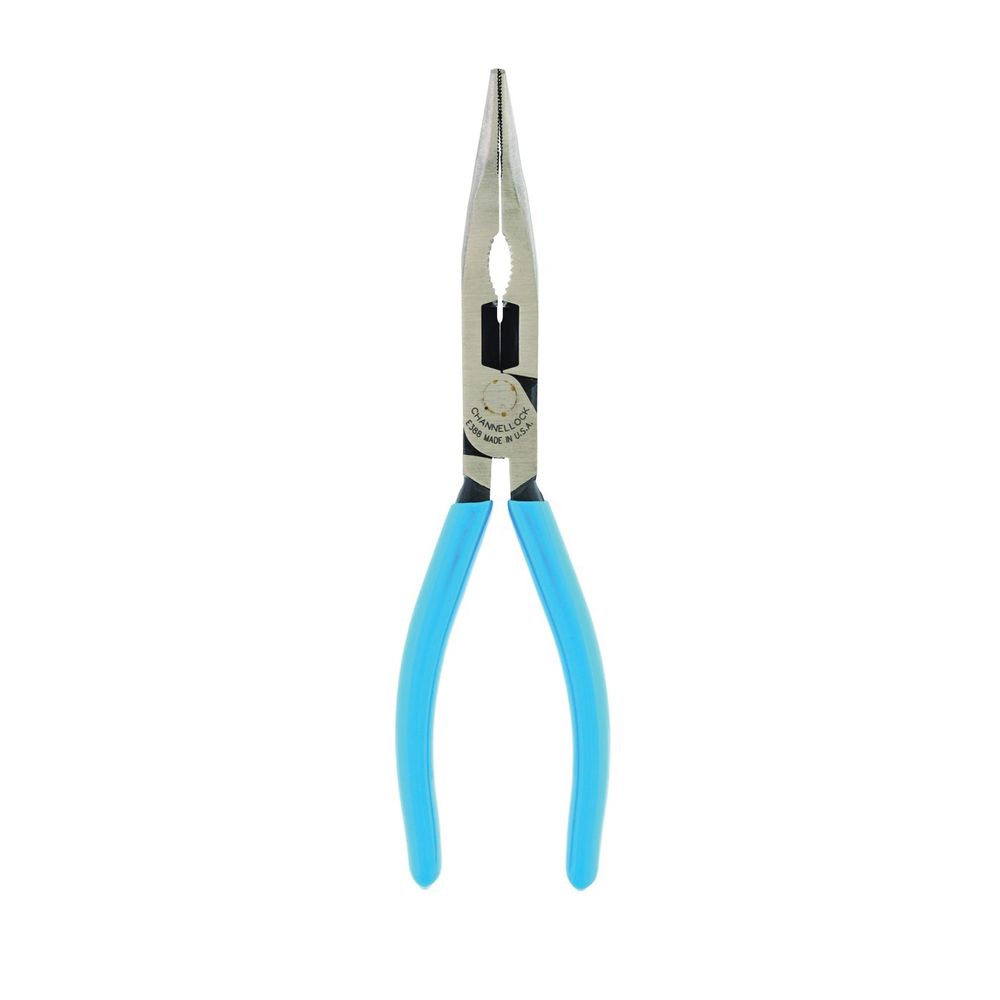 Channellock 8 in. Bent Long Nose Pliers with XLT