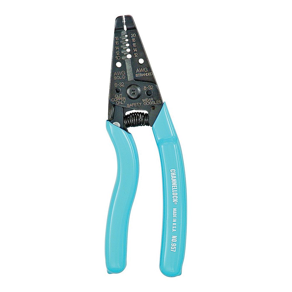 Channellock 7 in. Ergonomic Wire Stripper and Cutter