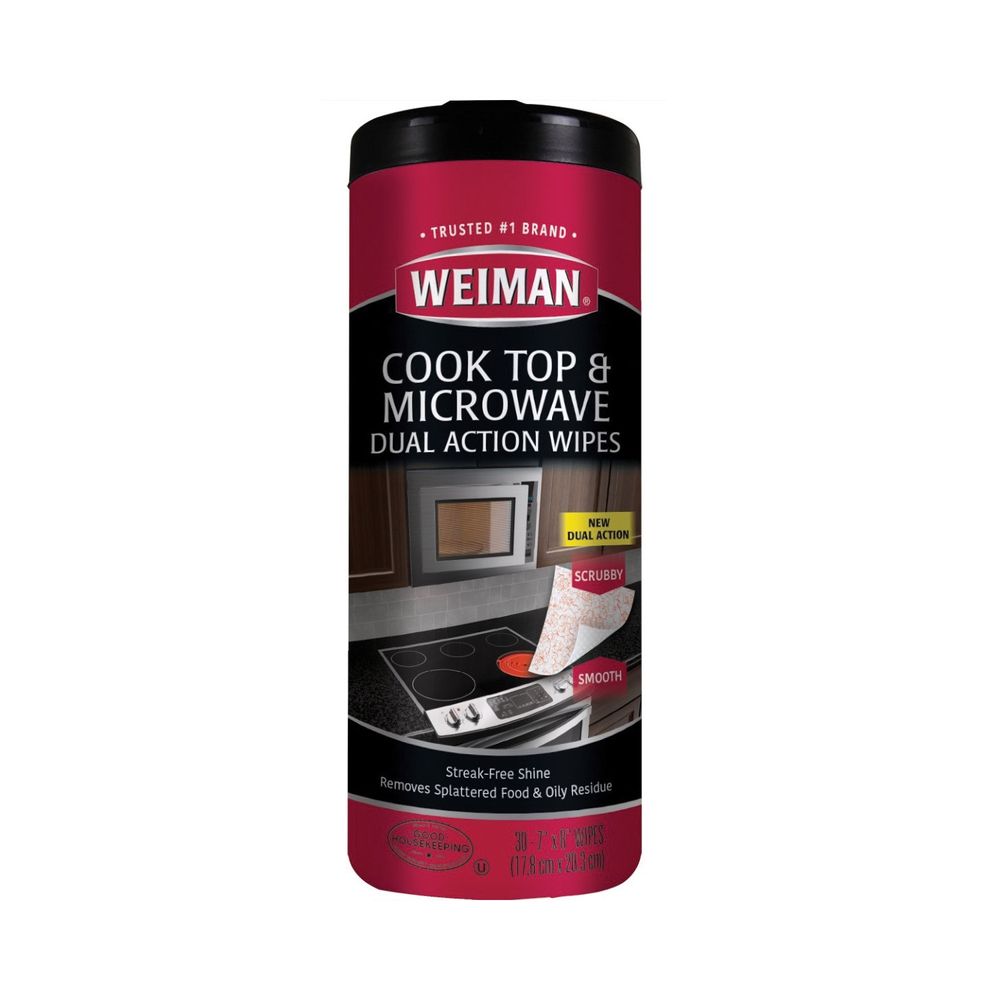 Weiman 7 in. x 8 in. Cooktop and Microwave Cleaning Wipes