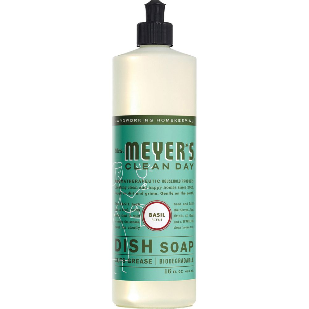Mrs. Meyers 16 oz. Basil Liquid Dish Soap