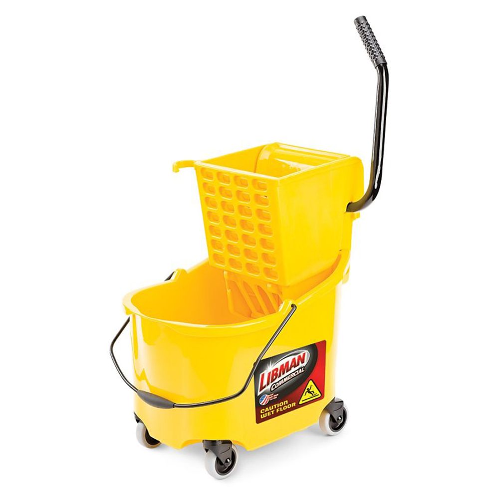 The Libman Company 26 qt. Heavy Duty Yellow Bucket and Wringer