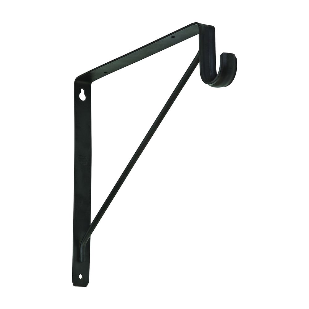 National Hardware Shelf and Rod Bracket, Oil-Rubbed Bronze