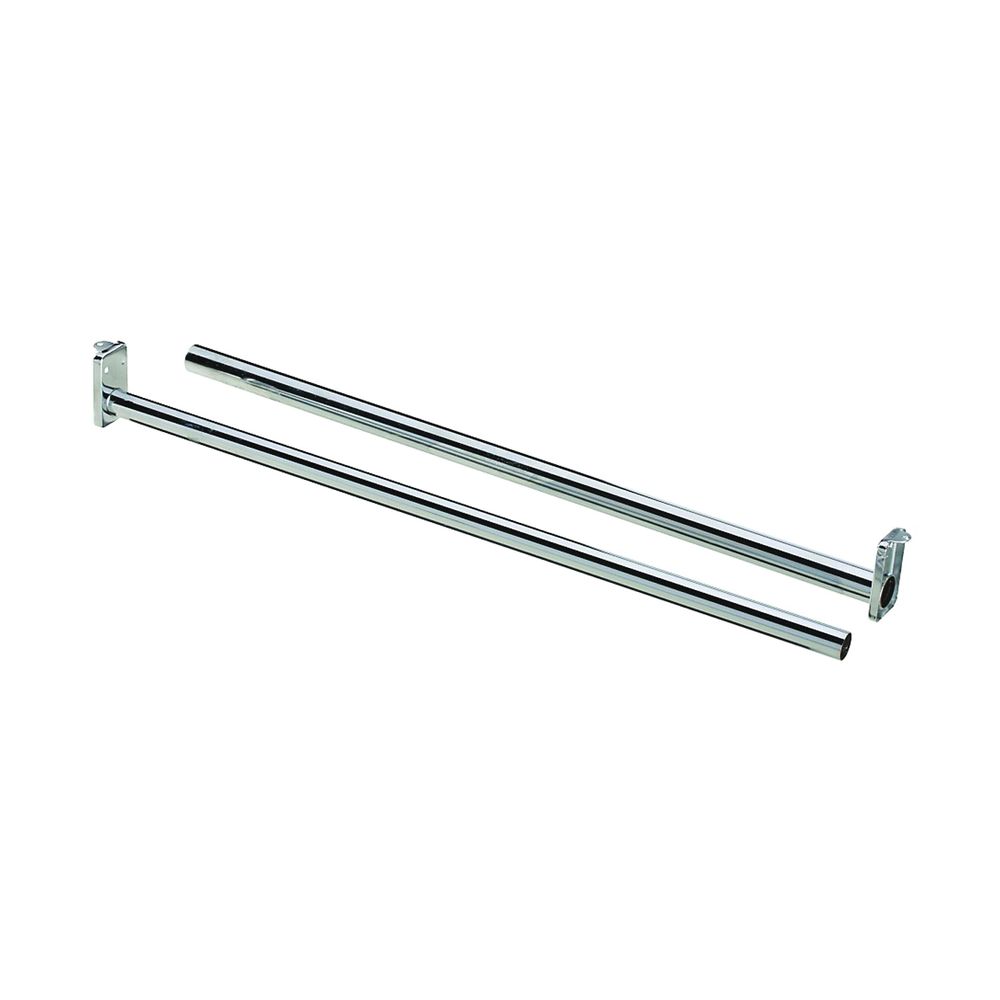 National Hardware 18 in. - 30 in. Bright Steel Closet Rod