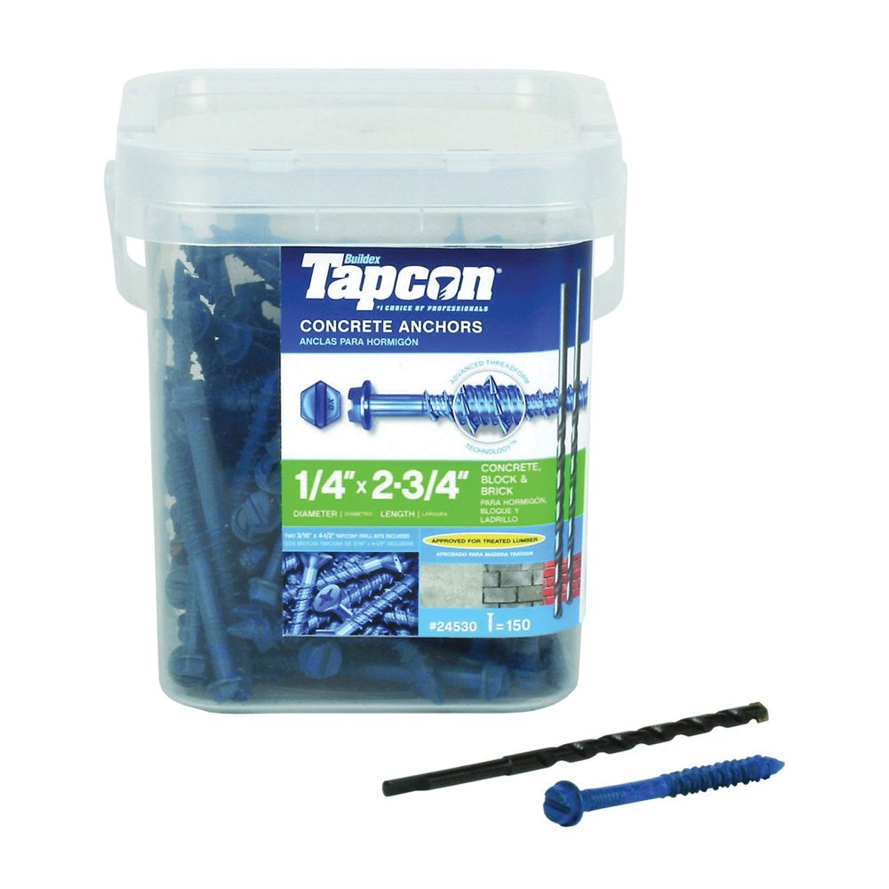 Tapcon 1/4 in. x 2-3/4 in. HWH Concrete Screw Anchor