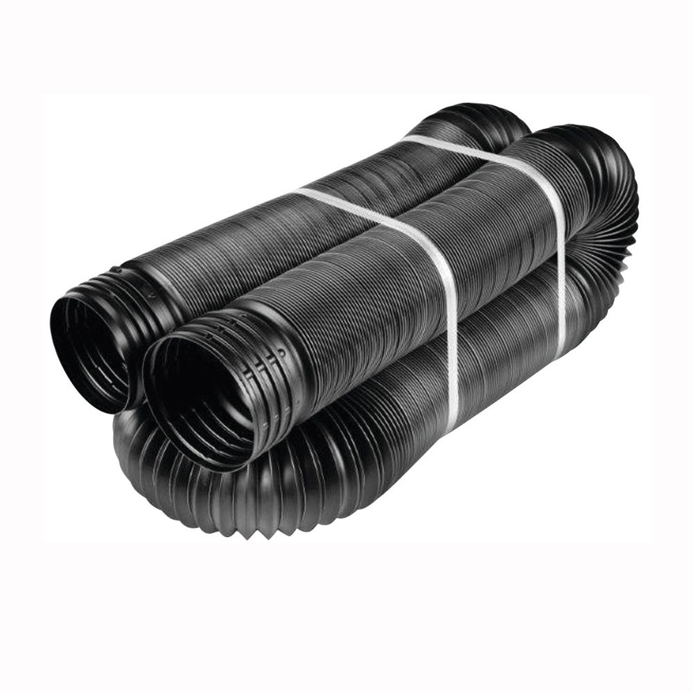 Amerimax 4 in. x 25 ft. Solid Flexible Drain Pipe