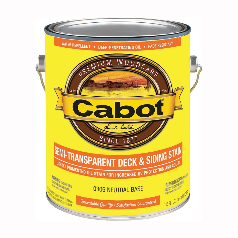 Cabot 1 gal. Neutral Semi-Transparent Exterior Wood Stain