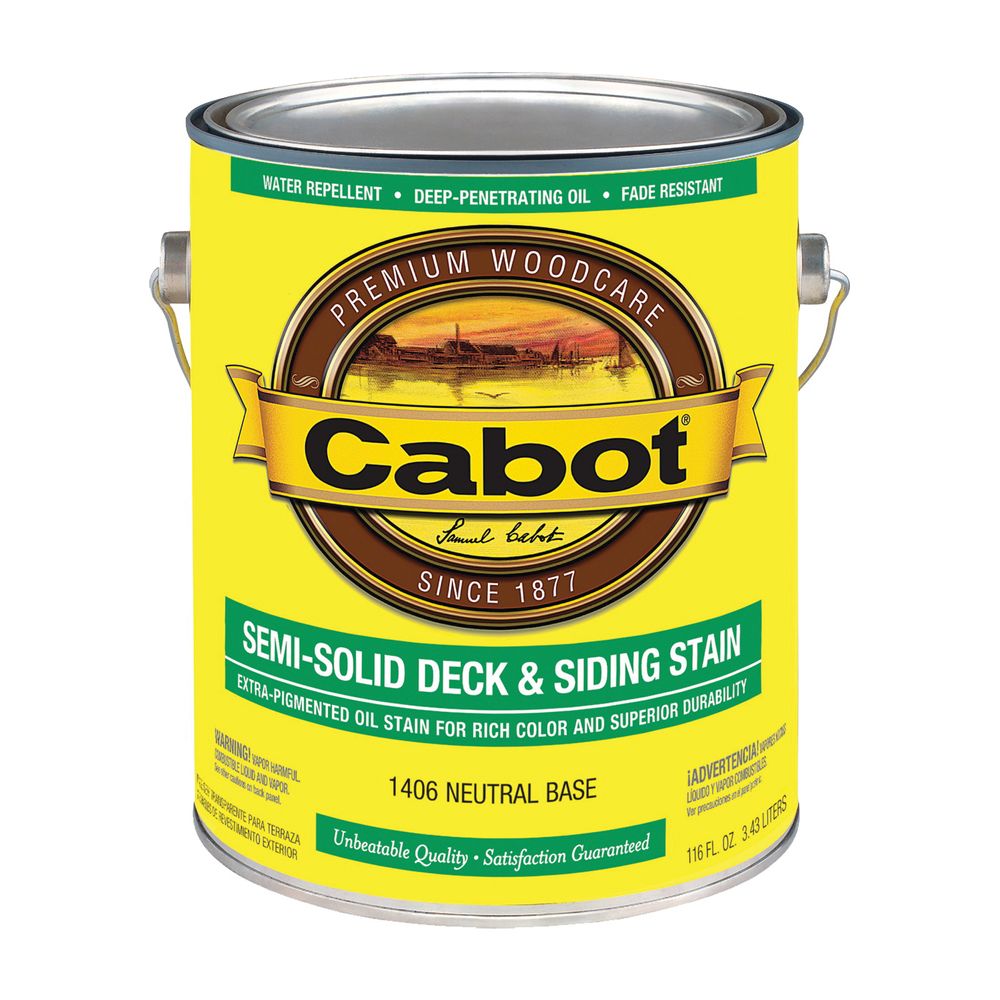 Cabot 1 gal. Exterior Neutral Base Semi-Solid Oil Stain