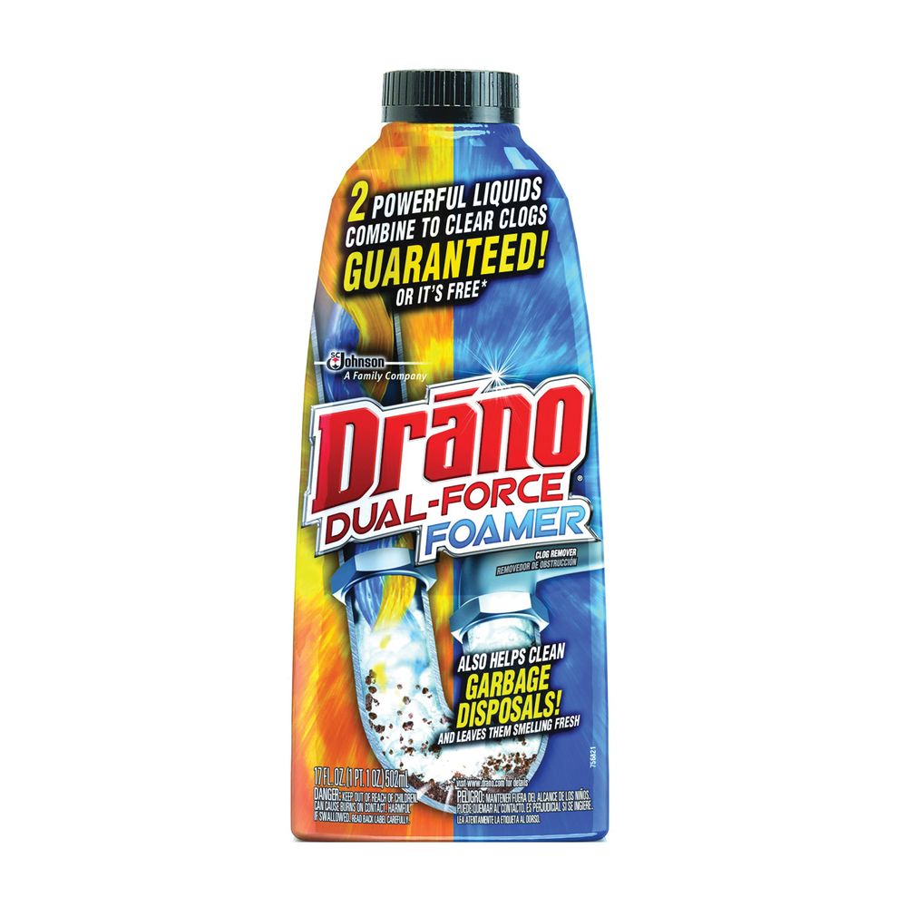 Drano 17 oz. Dual-Force Foamer Clog Remover
