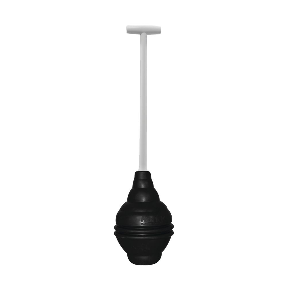 Korky 6 in. Rubber Toilet Plunger with 16-1/4 in. Handle