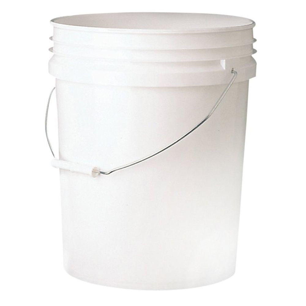 Leaktite 5 gal. 70 mil White Pail with Metal Handle