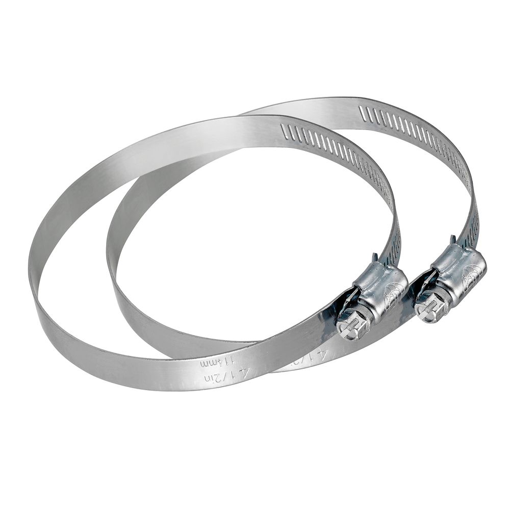 Lambro 4 in. Galvanized Worm Gear Tube Clamp