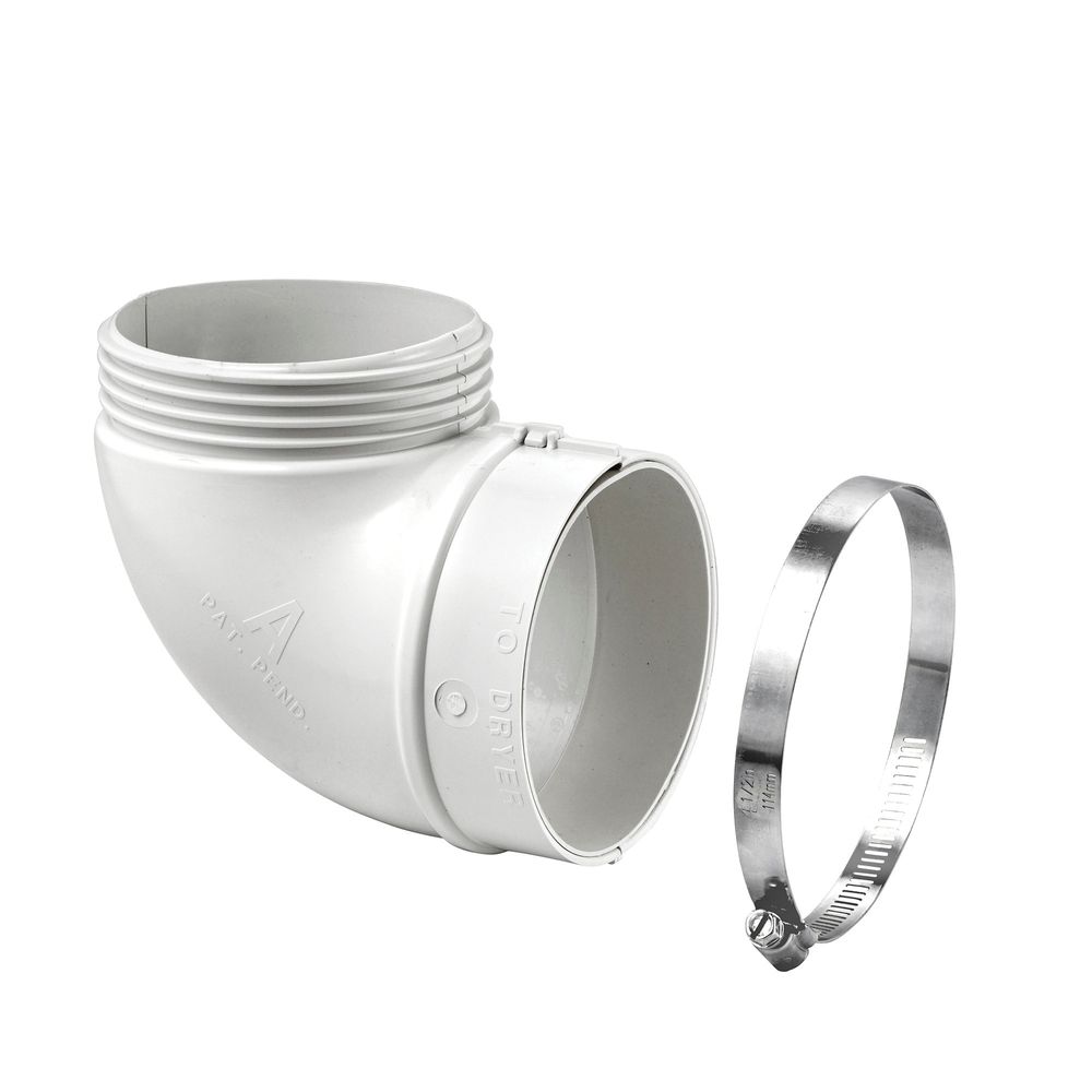 Lambro 90-Degree White Elbow Vent Kit