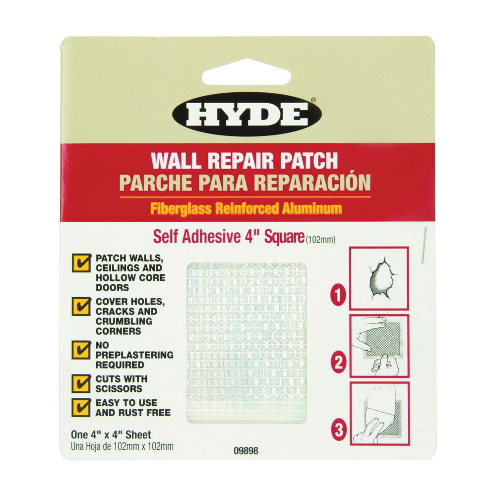Hyde 4 in. x 4 in. Aluminum Drywall Patch