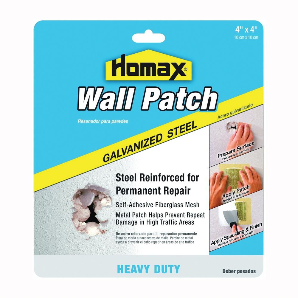 Homax 4 in. x 4 in. Galvanized Steel Wall Patch