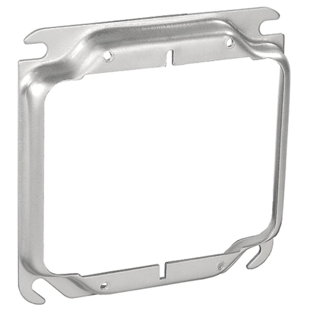 Southwire 4 in. x 1/2 in. 2-Gang Square Raised Device Ring