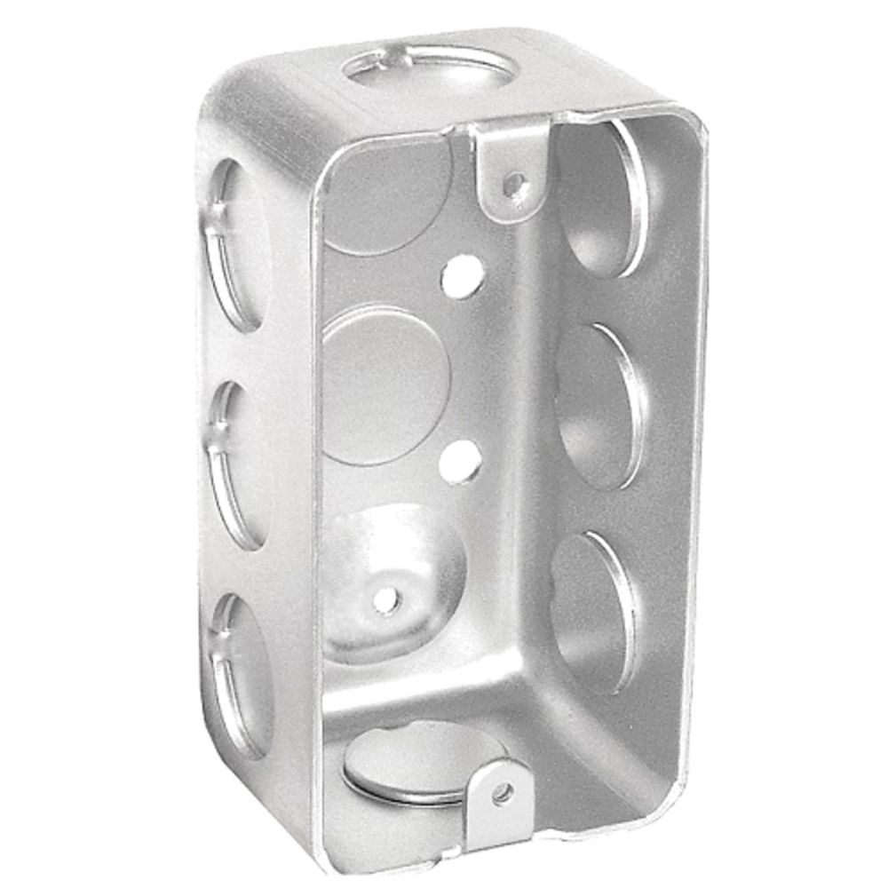 Southwire 4 in. x 2 in. x 1-7/8 in. Galvanized Steel Handy Box