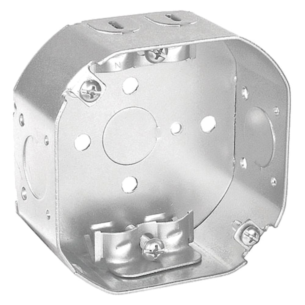 Southwire 3-1/2 in. x 1-1/2 in. Octagon Box with NM Clamp