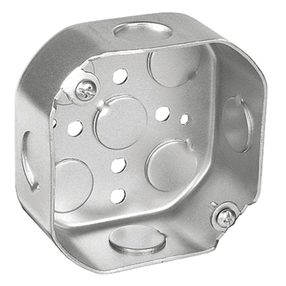 Southwire 4 in. x 1-1/2 in. Octagon Box with 1/2 in. Knockouts