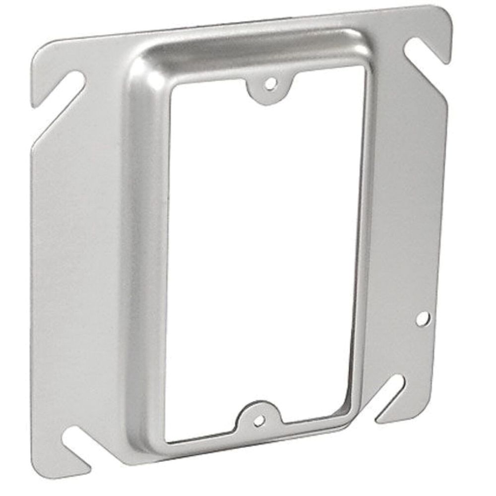Southwire 4 in. x 1/2 in. Raised 1-Gang Square Device Ring