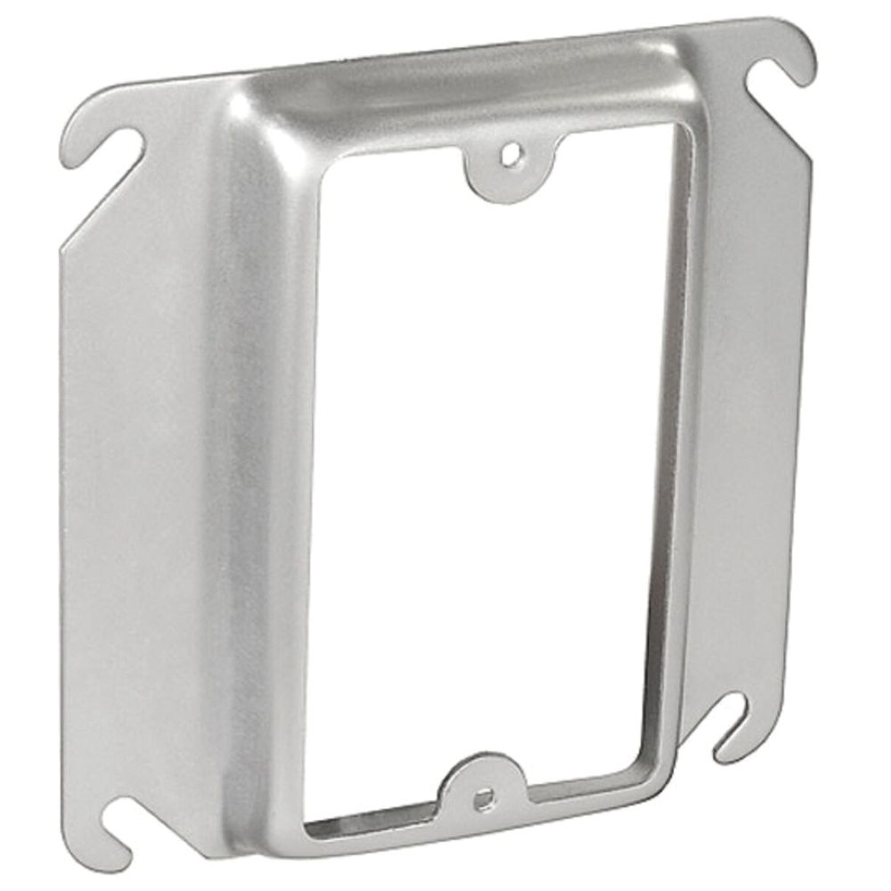 Southwire 4 in. x 5/8 in. 1-Gang Raised Square Device Ring