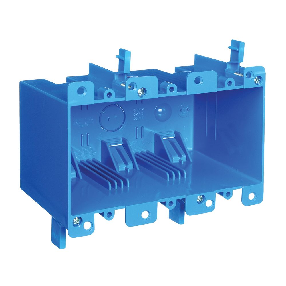 Carlon 3-Gang 55 cu. in. PVC Old Work Outlet Box