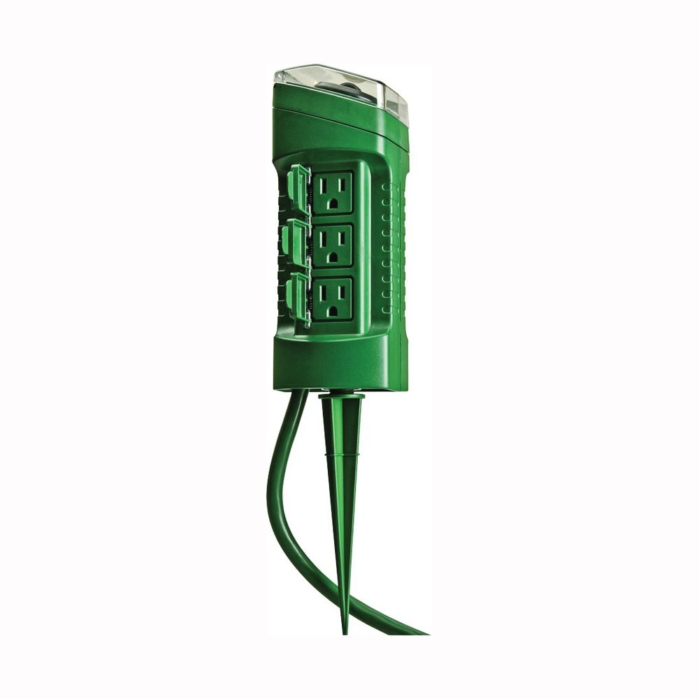 Woods 6-Outlet Yard Stake Timer with 6 ft. Cord