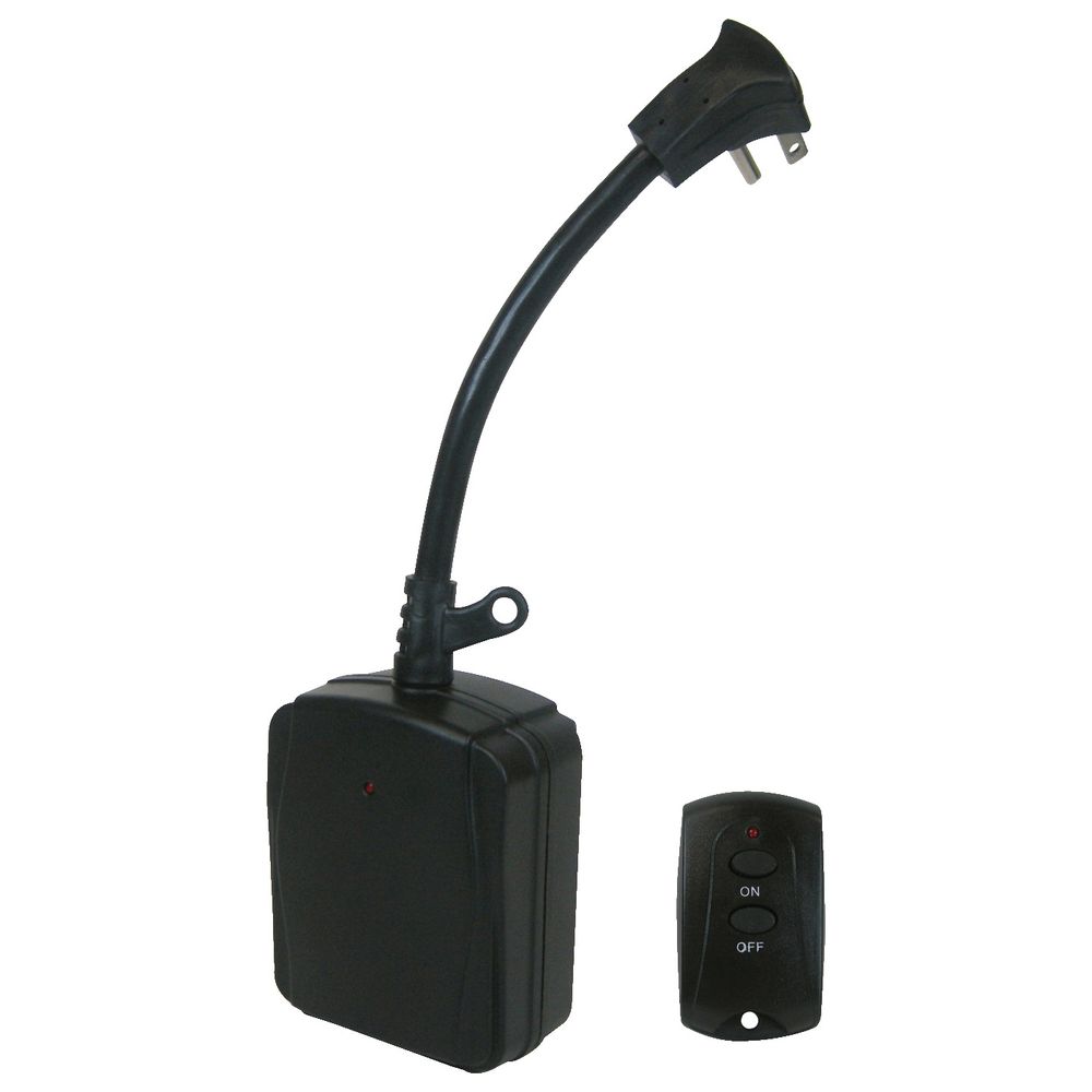 PowerZone 80 ft. 2-Outlet Outdoor Remote Control Timer