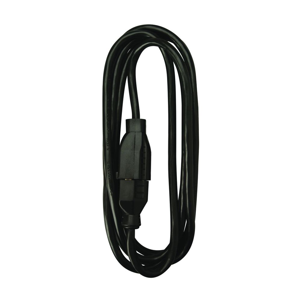 Woods 8 ft. 16/3 Outdoor Extension Cord, Black