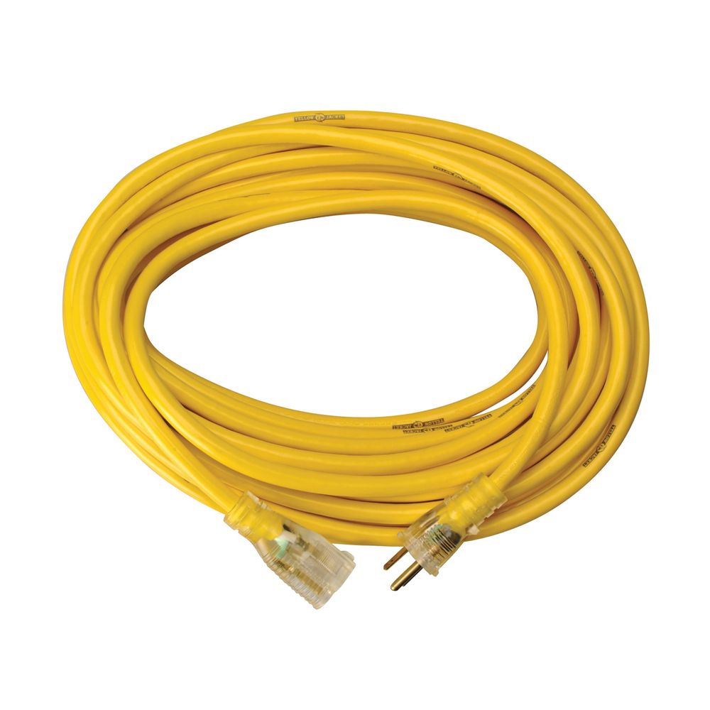 Yellow Jacket 100 ft. 12/3 Lighted Extension Cord