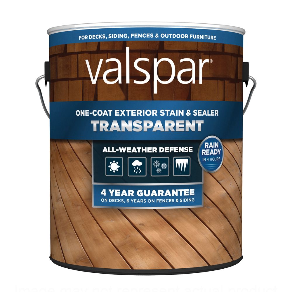 Valspar 1 gal. Transparent Red Natural Stain and Sealer