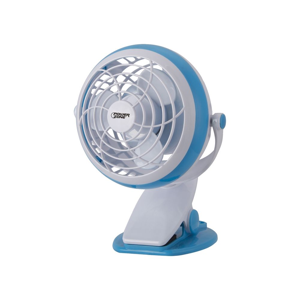 PowerZone 4 in. Dual-Power Desk and Clip-On Fan