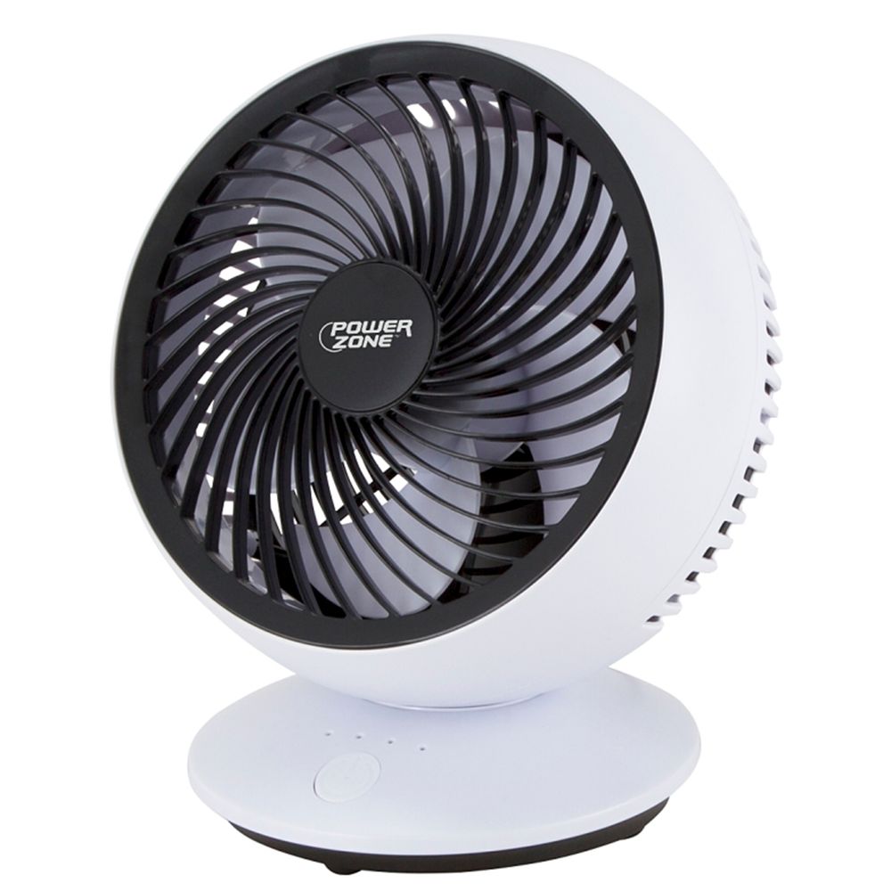 PowerZone 6 in. USB Oscillating Table Fan