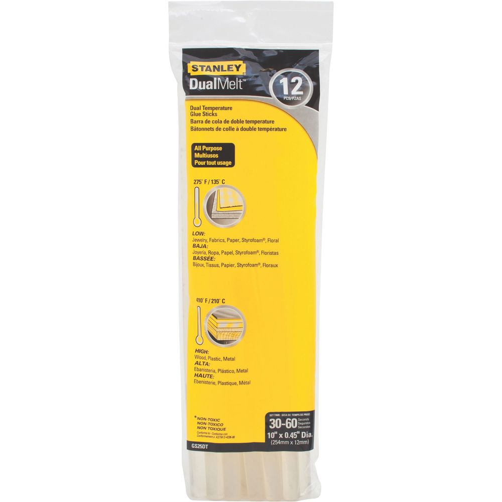Stanley 10 in. Standard Glue Sticks, 12-Pack