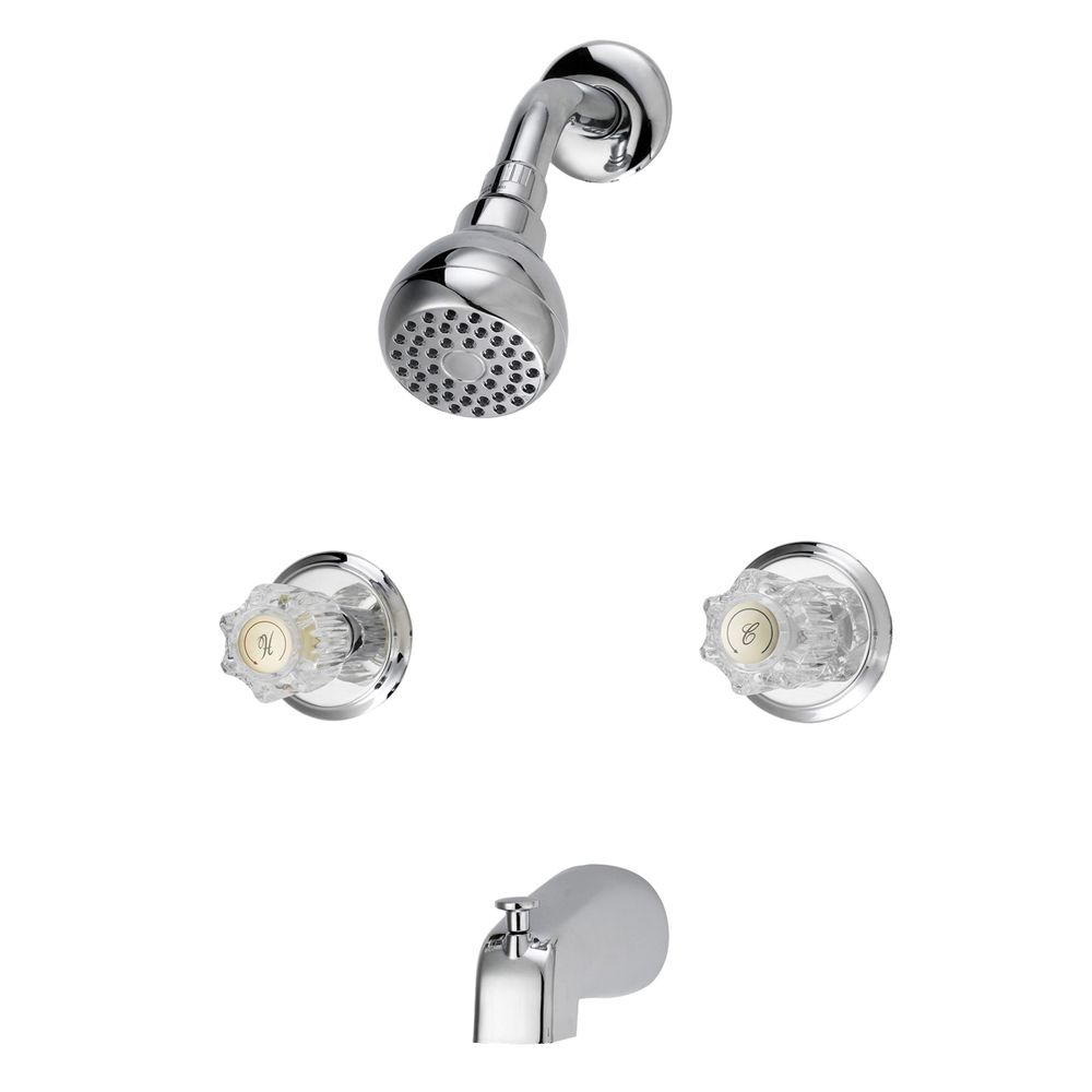 Boston Harbor 2-Handle Chrome Tub and Shower Faucet