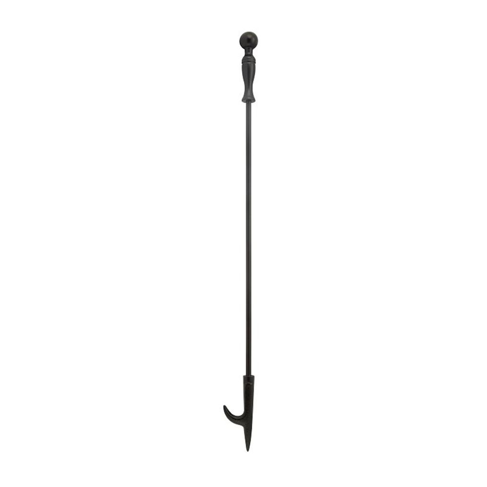 Simple Spaces 27 in. Black Iron Fireplace Poker