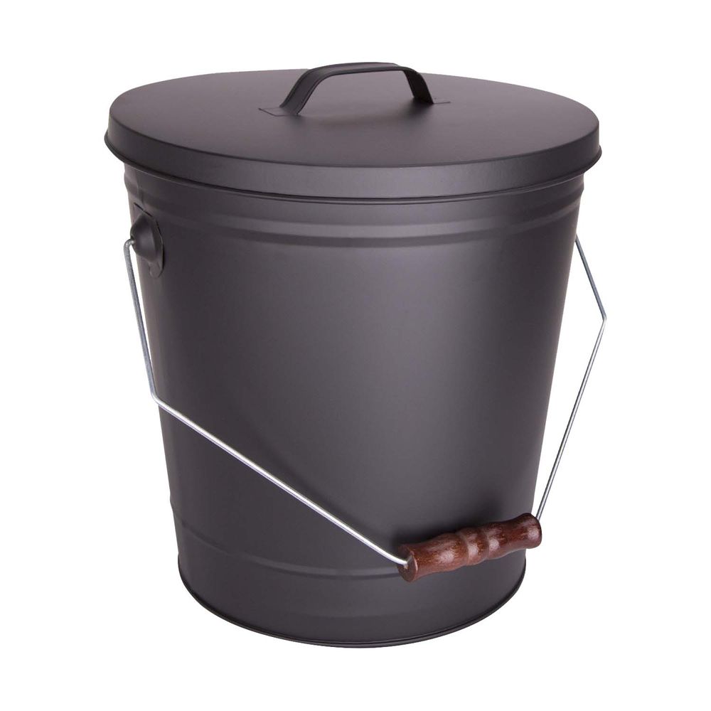 Simple Spaces 13 in. Steel Ash Bucket with Lid