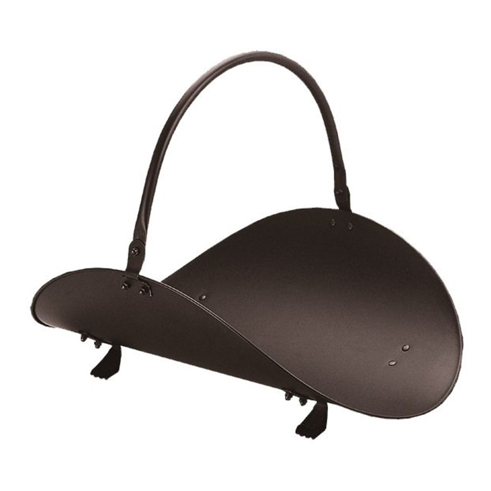 Simple Spaces 19 in. Black Metal Firewood Holder