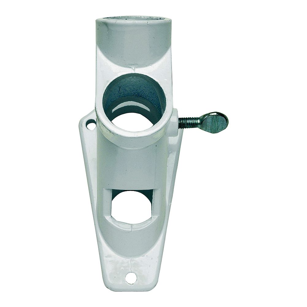 Valley Forge 1 in. White Aluminum Flag Pole Bracket