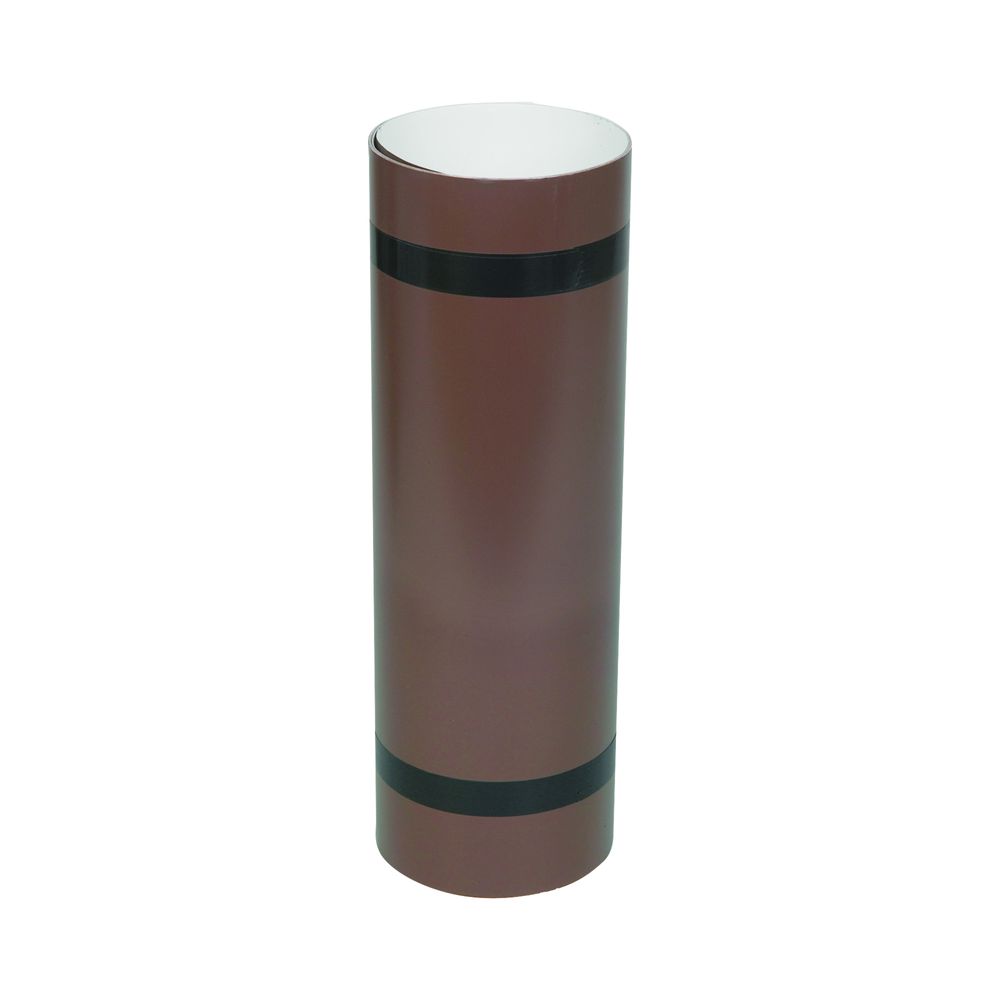 Amerimax 14 in. x 10 ft. Brown/White Aluminum Trim Coil