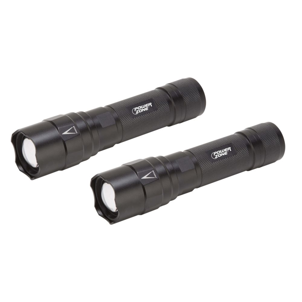 PowerZone 2-Piece 1000 Lumen LED Tactical Flashlight Set