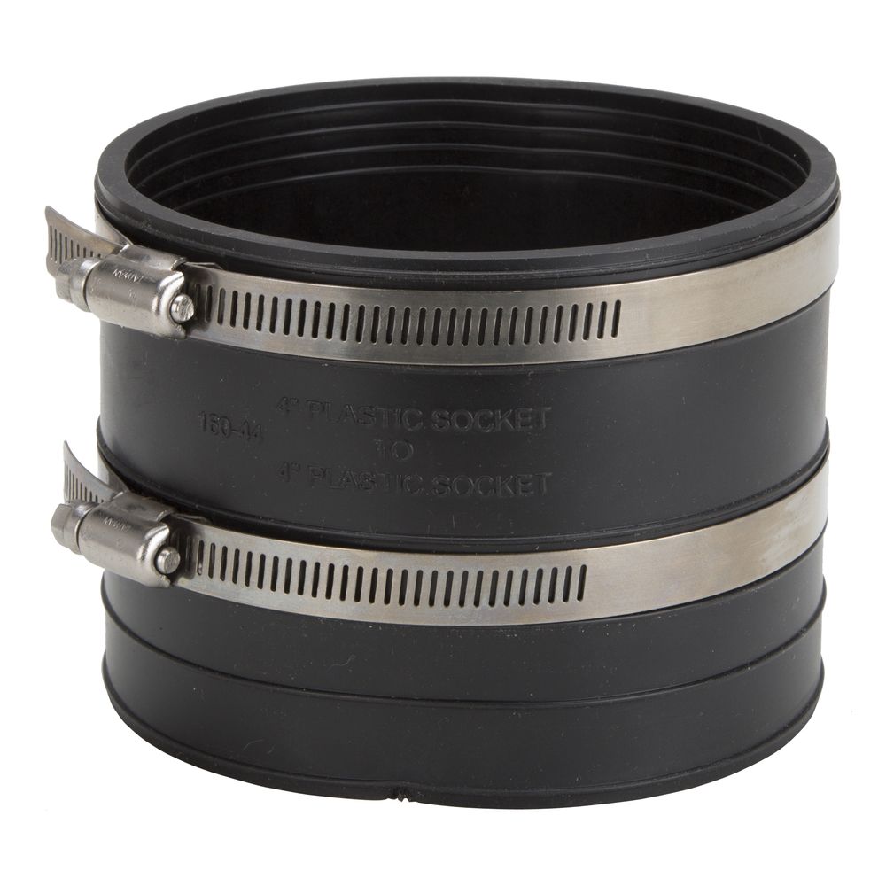 ProSource 4 in. Socket to Socket Flexible Coupling