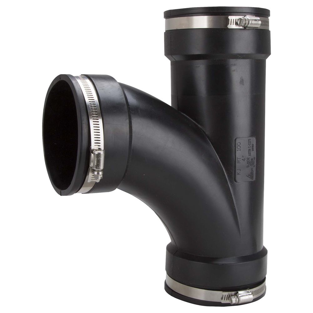 Prosource 4 in. x 4 in. x 4 in. Flexible Pipe Tee