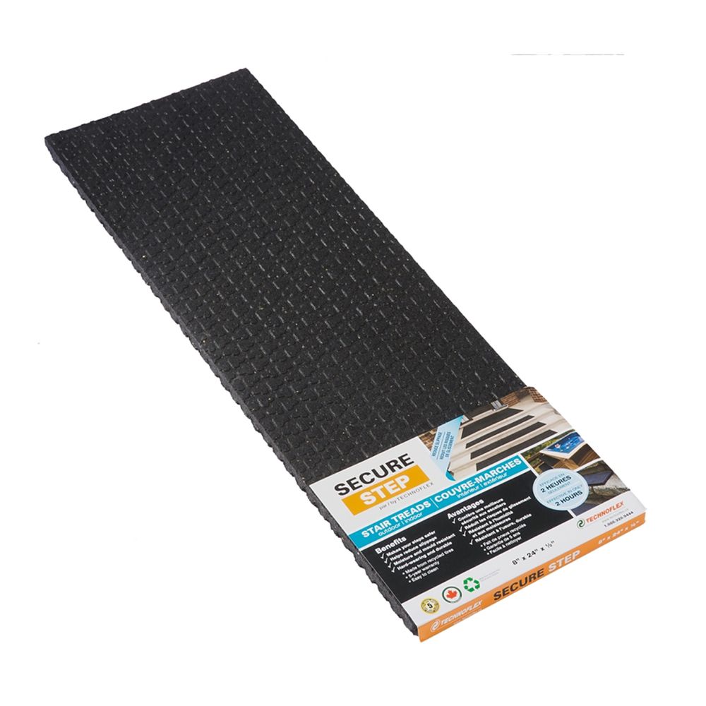 North West Rubber 8 in. x 24 in. Secure Step Stair Tread