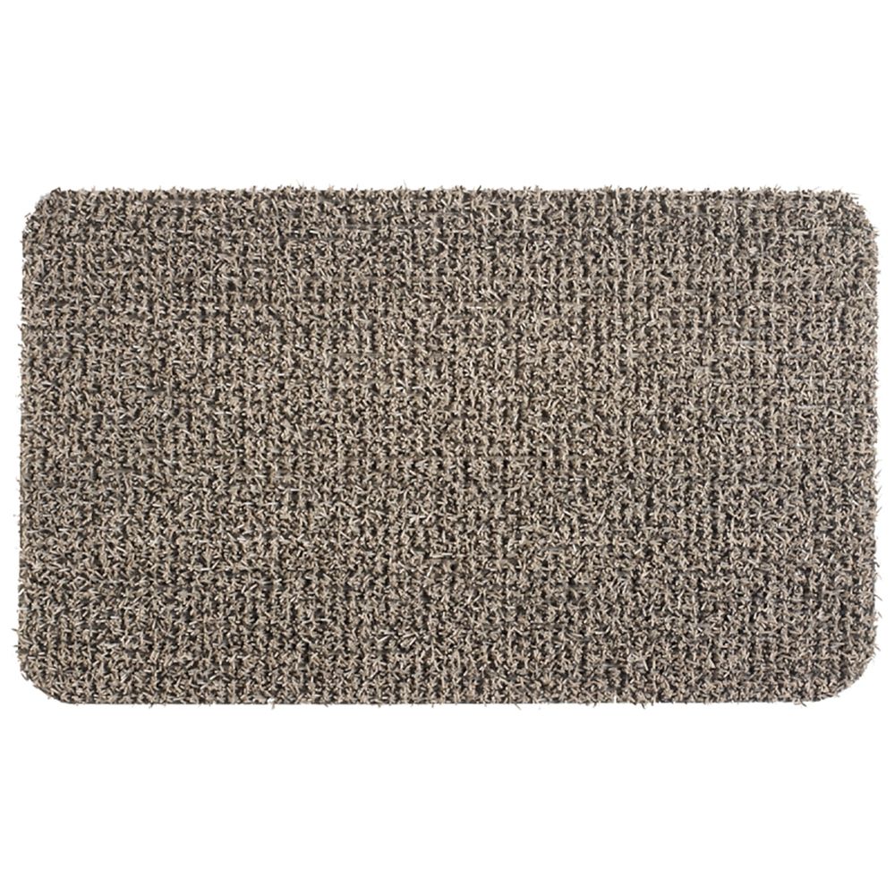 Grassworx 18 in. x 30 in. Clean Machine Earth Taupe Door Mat