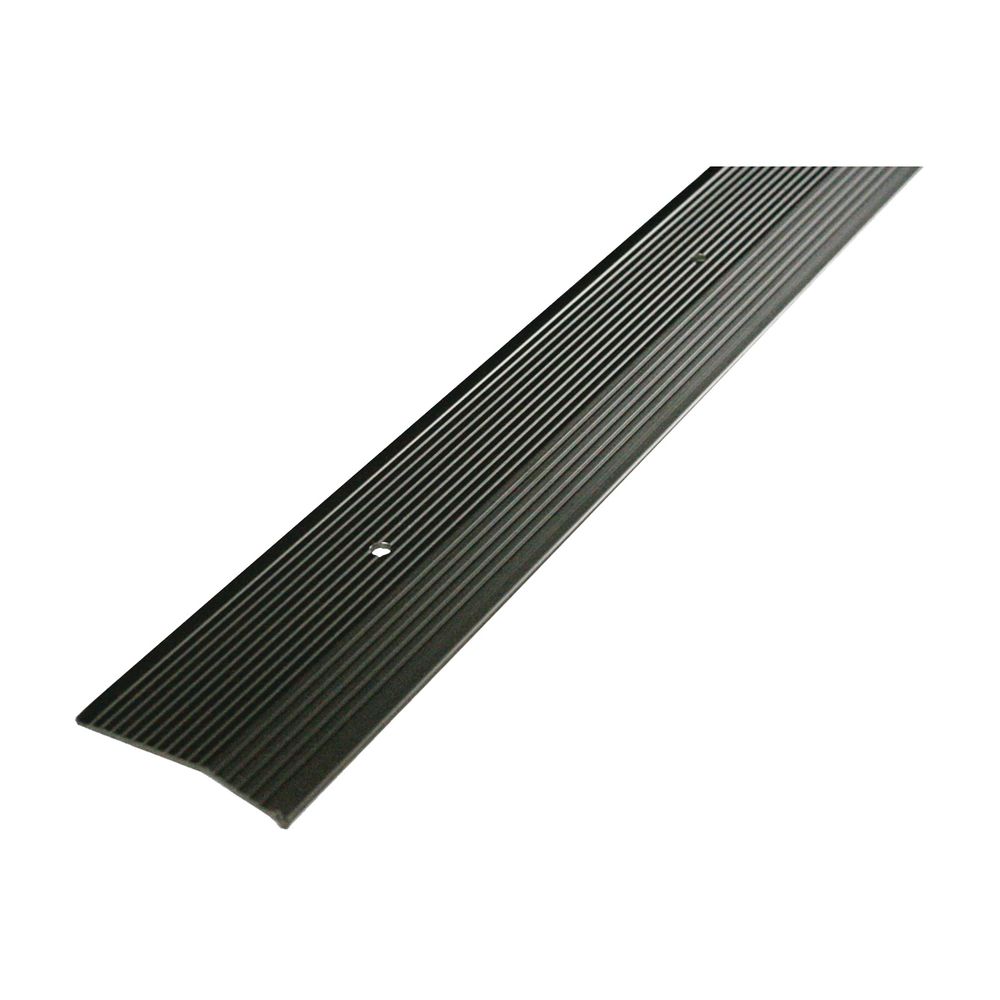M-D Building Products 2 in. x 72 in. Fluted Pewter Carpet Trim
