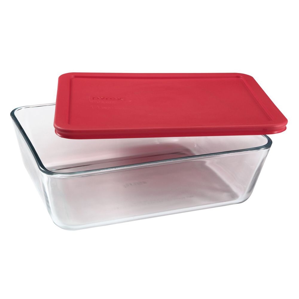 Pyrex 11-Cup Rectangular Glass Storage Bowl