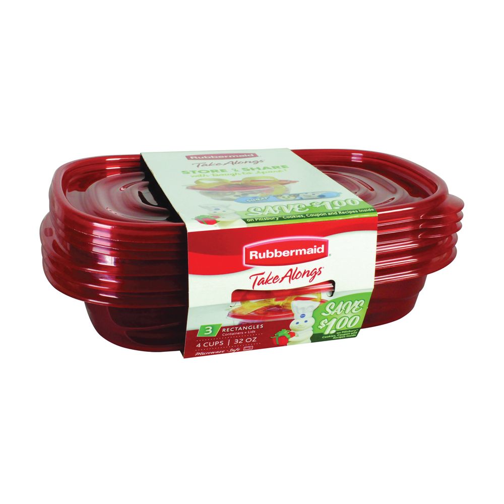 Newell Rubbermaid 4 Cup Rectangular Food Storage Container