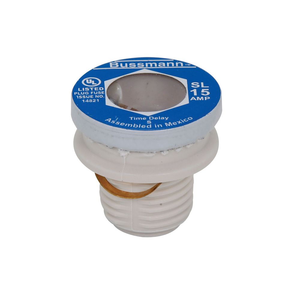 Bussmann 15 Amp Time Delay Rejection Base Plug Fuse