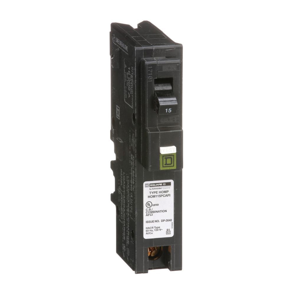 Square D 15 Amp 1-Pole CAFCI Circuit Breaker