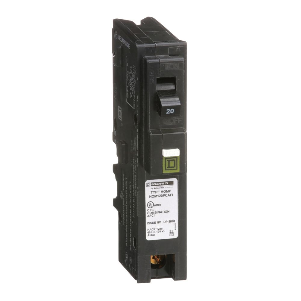 Square D 20 Amp 1-Pole CAFCI Circuit Breaker